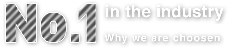 No.1 in the industry Why we are choosen